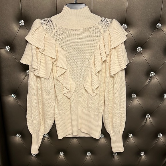 Target Prologue ruffled shoulder sweater size small - Picture 2 of 3